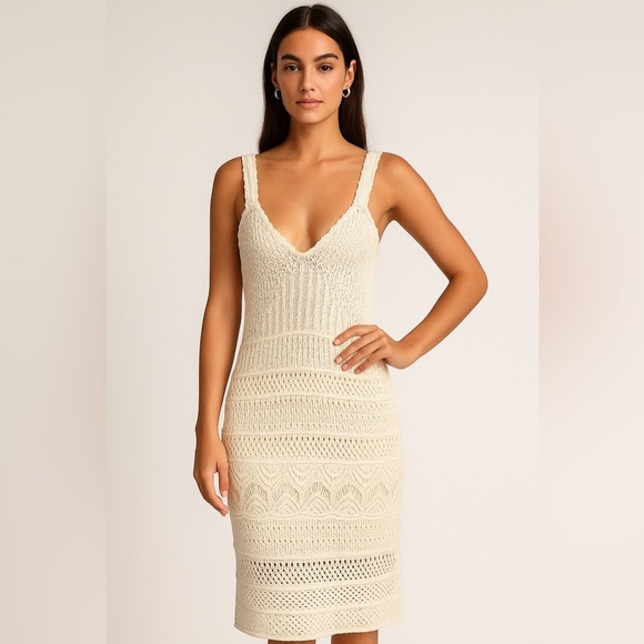 Abercrombie & Fitch Dresses & Skirts - Abercrombie & Fitch White Knit Top